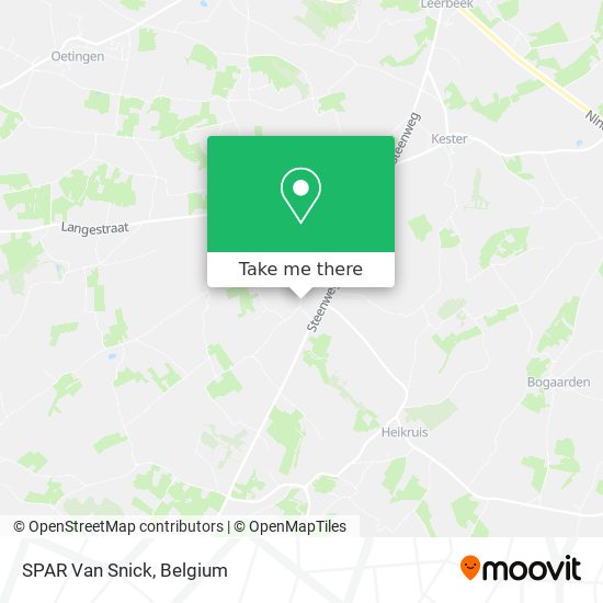 SPAR  Van Snick map