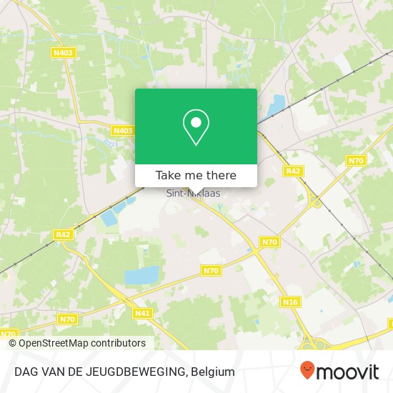 DAG VAN DE JEUGDBEWEGING map