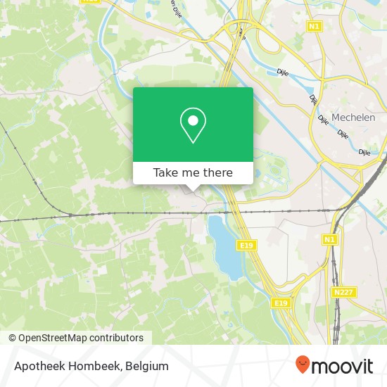 Apotheek Hombeek map