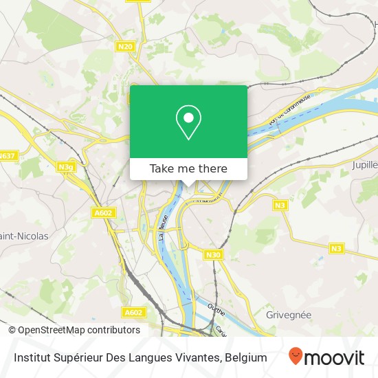 Institut Supérieur Des Langues Vivantes map