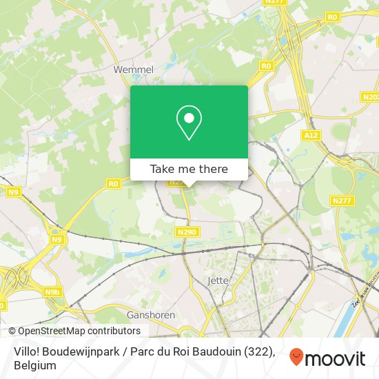 Villo! Boudewijnpark / Parc du Roi Baudouin (322) map