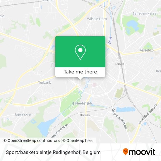 Sport / basketpleintje Redingenhof plan