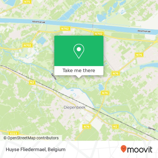 Huyse Fliedermael map