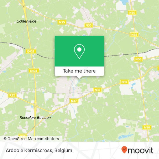 Ardooie Kermiscross map