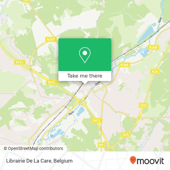 Librairie De La Care map