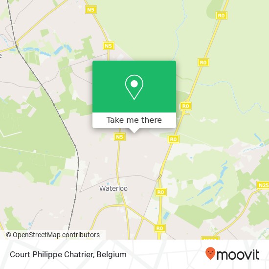 Court Philippe Chatrier map