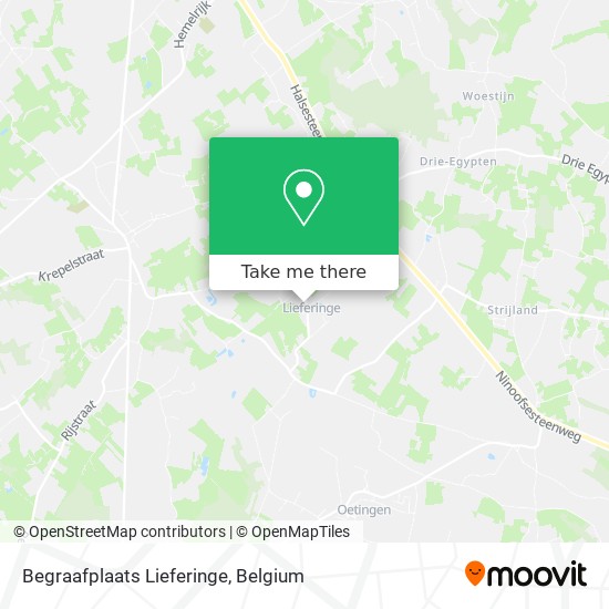 Begraafplaats Lieferinge plan