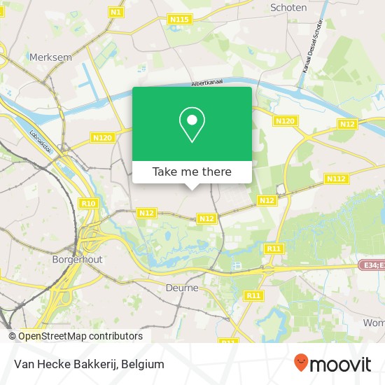 Van Hecke Bakkerij map