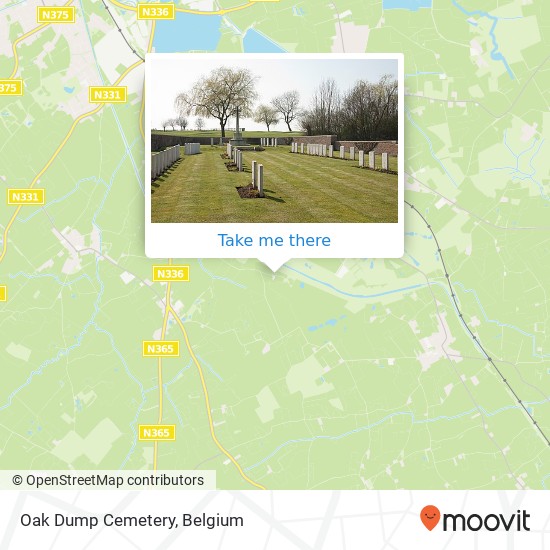 Oak Dump Cemetery map