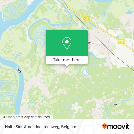 Halte Sint-Amandsesteenweg map