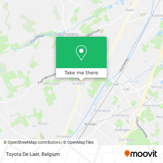 Toyota De Laet map