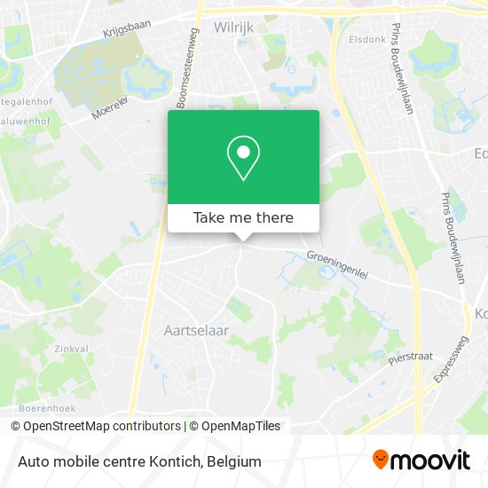 Auto mobile centre Kontich map