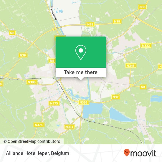 Alliance Hotel Ieper plan