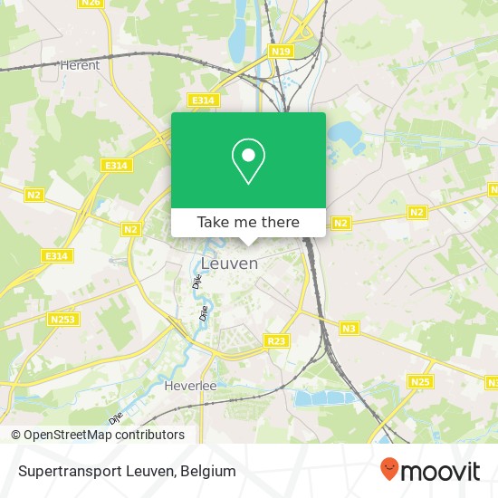 Supertransport Leuven map