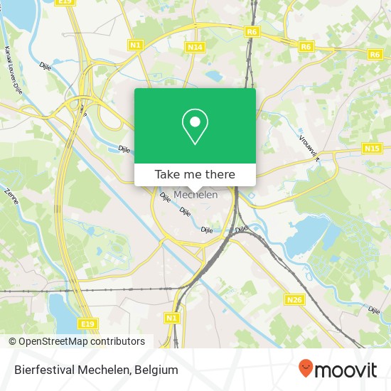 Bierfestival Mechelen plan