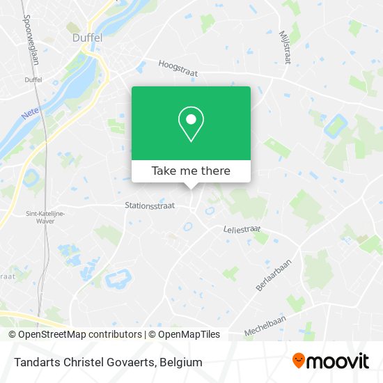 Tandarts Christel Govaerts map