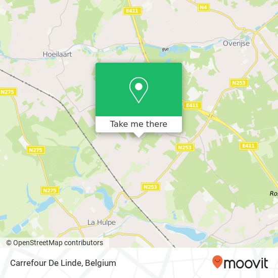 Carrefour De Linde map
