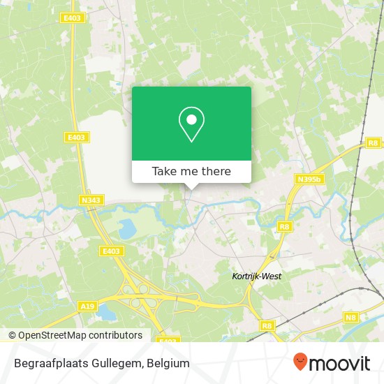 Begraafplaats Gullegem map