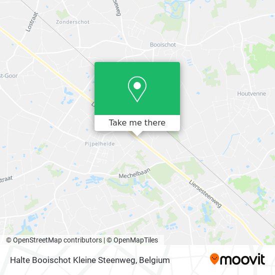 Halte Booischot Kleine Steenweg plan