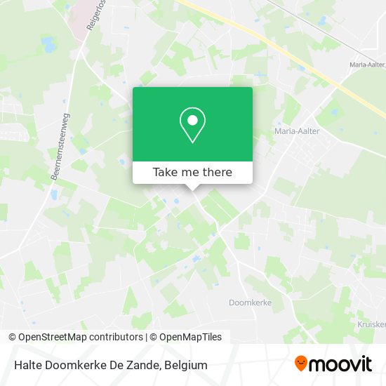 Halte Doomkerke De Zande plan