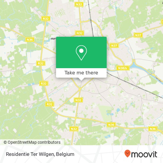 Residentie Ter Wilgen map