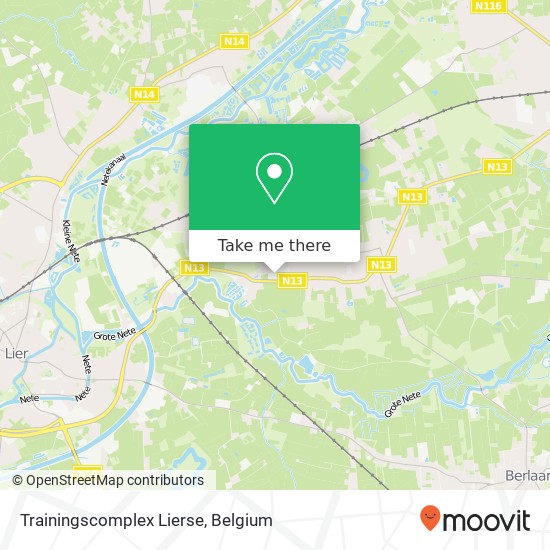 Trainingscomplex Lierse map
