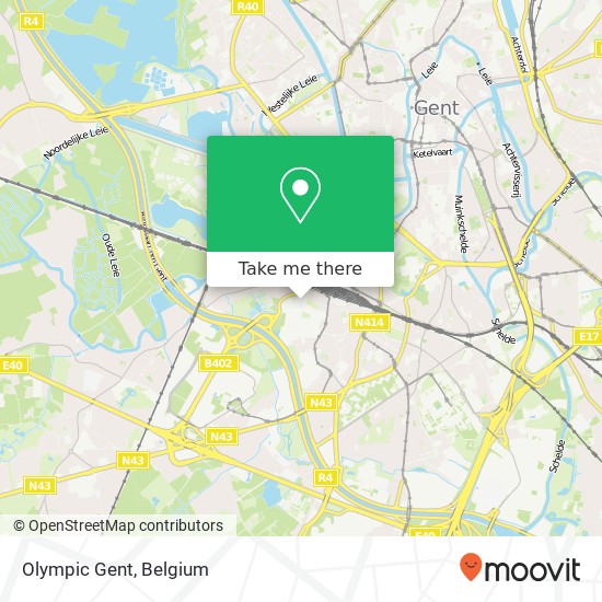 Olympic Gent map