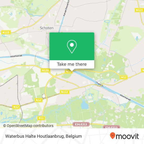 Waterbus Halte Houtlaanbrug map