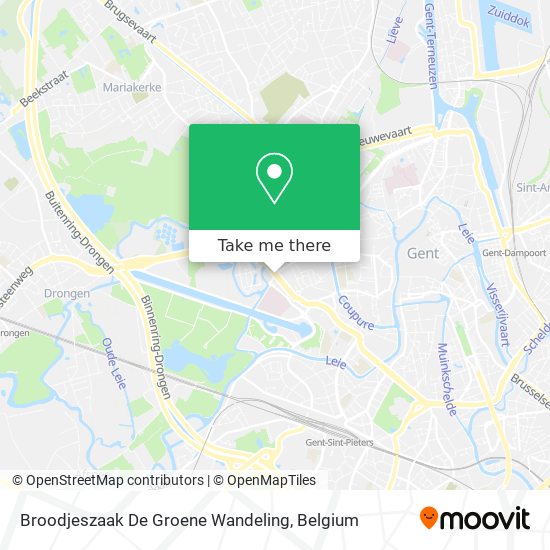 Broodjeszaak De Groene Wandeling plan