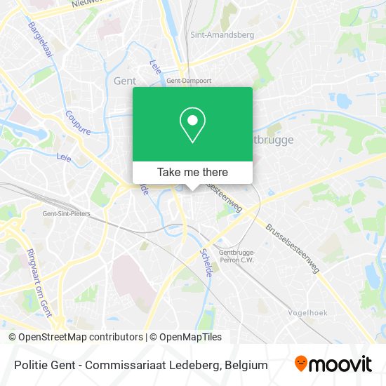 Politie Gent - Commissariaat Ledeberg map