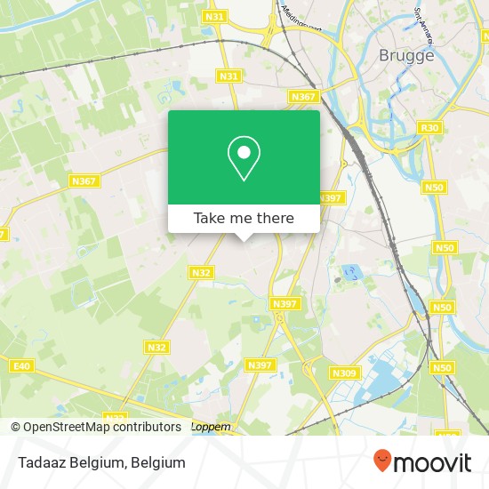 Tadaaz Belgium map