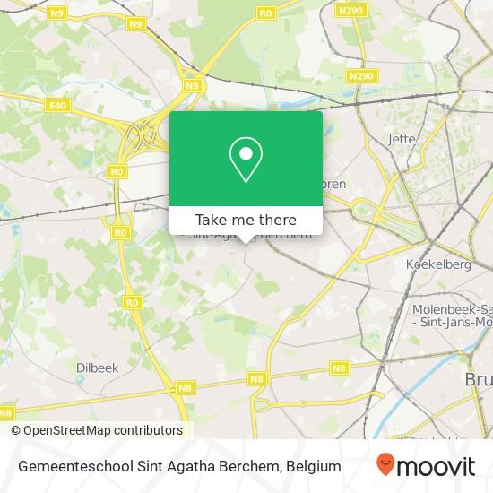 Gemeenteschool Sint Agatha Berchem plan