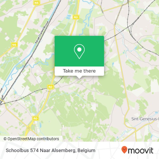 Schoolbus 574 Naar Alsemberg map