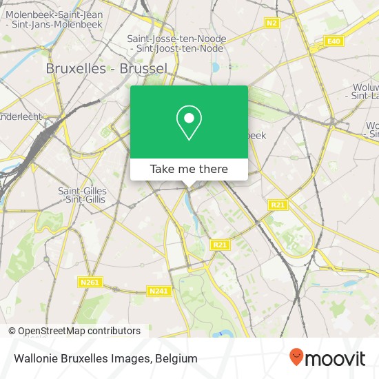 Wallonie Bruxelles Images map