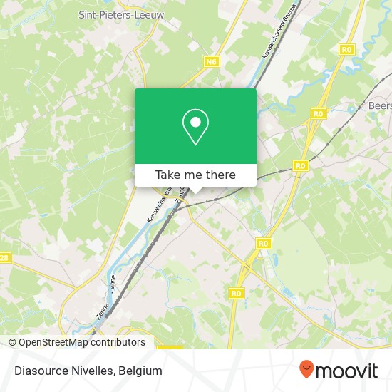 Diasource Nivelles map