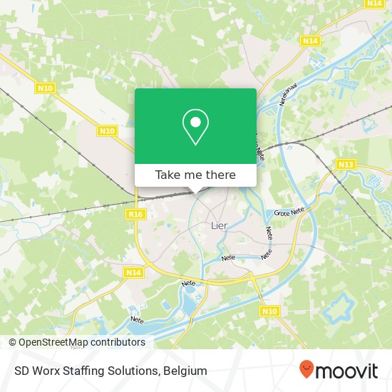 SD Worx Staffing Solutions map