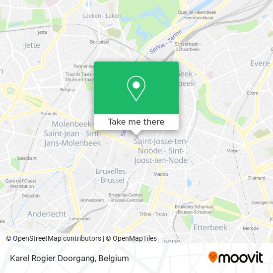 Karel Rogier Doorgang map
