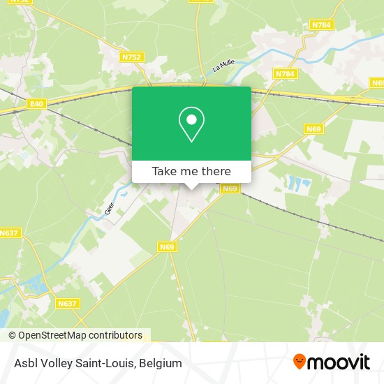Asbl Volley Saint-Louis map