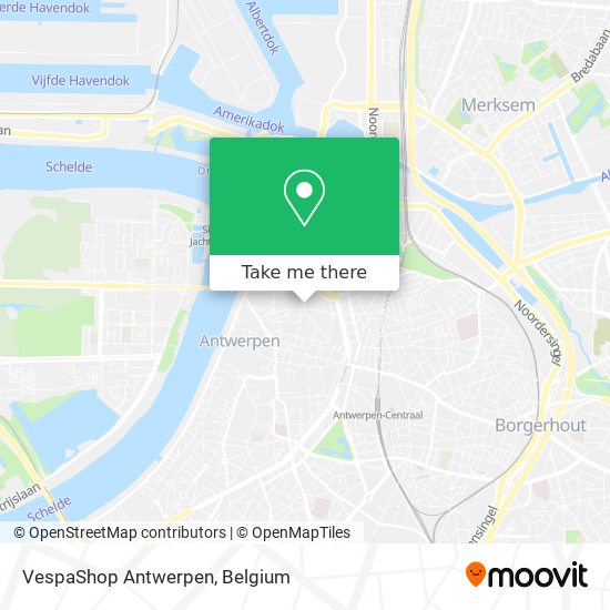 VespaShop Antwerpen plan