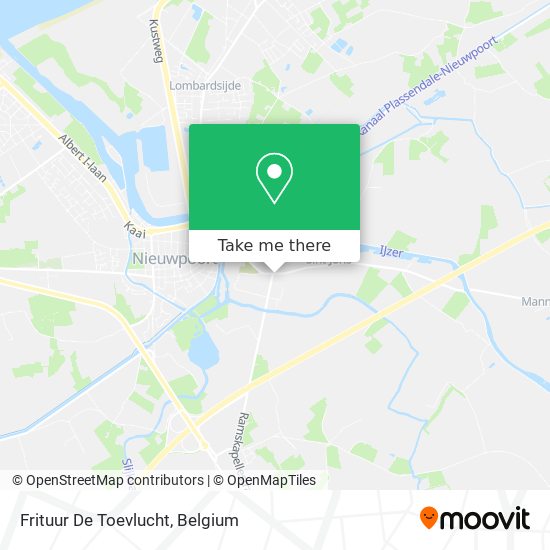 Frituur De Toevlucht plan