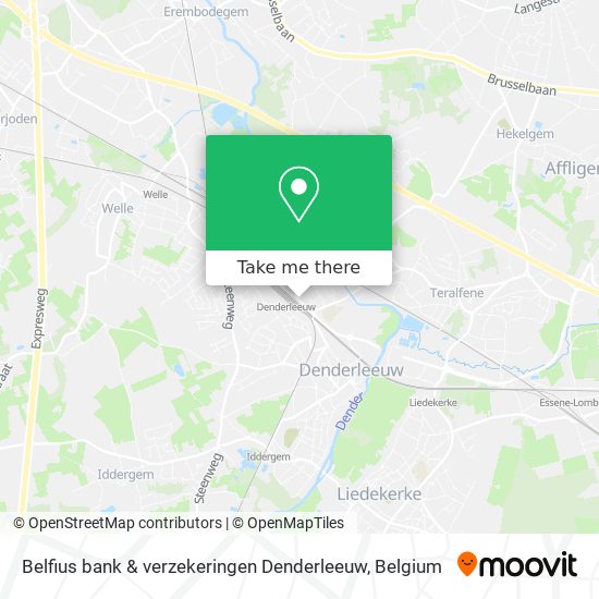 Belfius bank & verzekeringen Denderleeuw map