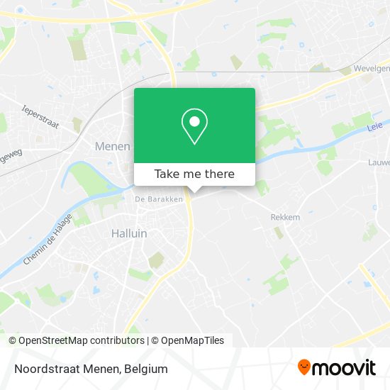 Noordstraat Menen map