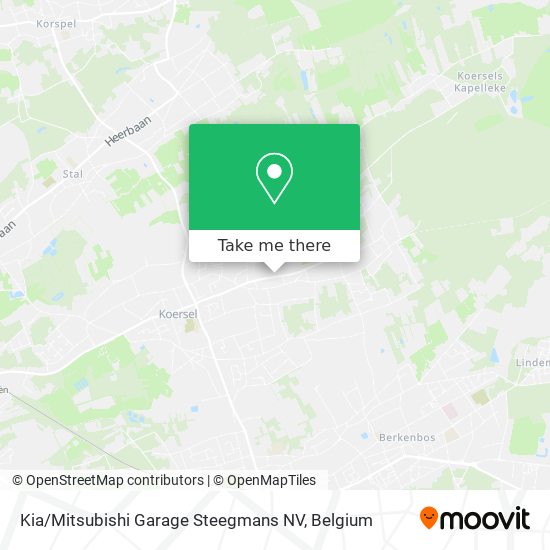 Kia / Mitsubishi Garage Steegmans NV map