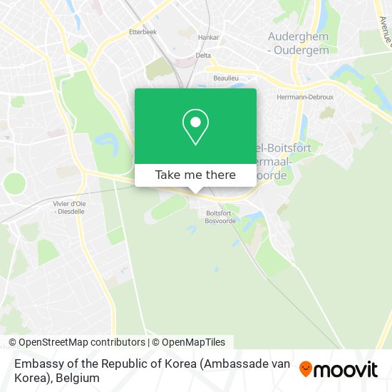 Embassy of the Republic of Korea (Ambassade van Korea) map
