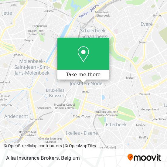 Allia Insurance Brokers map