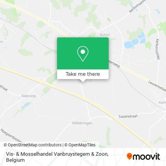 Vis- & Mosselhandel Vanbruystegem & Zoon map