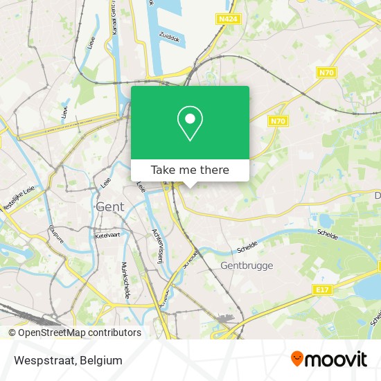 Wespstraat map