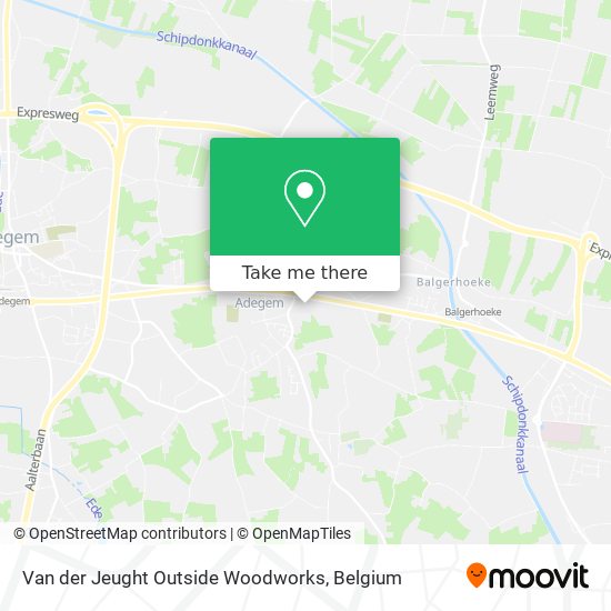 Van der Jeught Outside Woodworks map