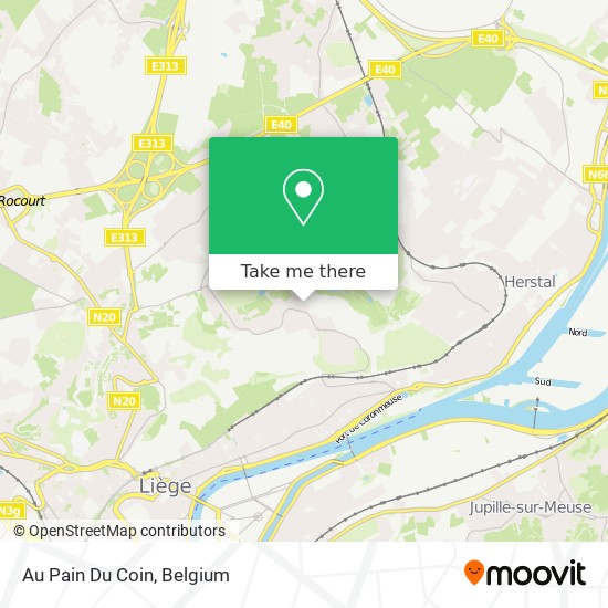 Au Pain Du Coin map