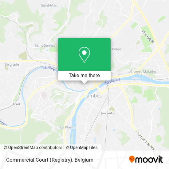 Commercial Court (Registry) map